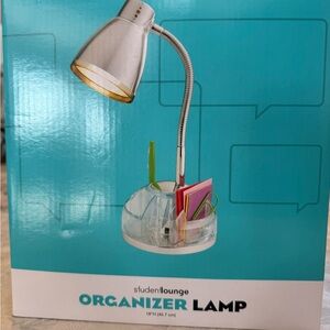 Silver Organizer Lamp